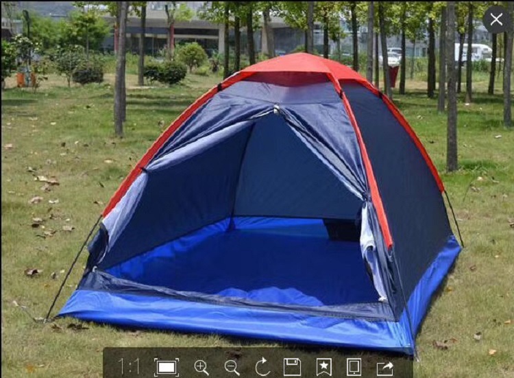 外贸户外野营玻杆自动帐篷防雨野外登山防水装备单层双人速开设计详情7