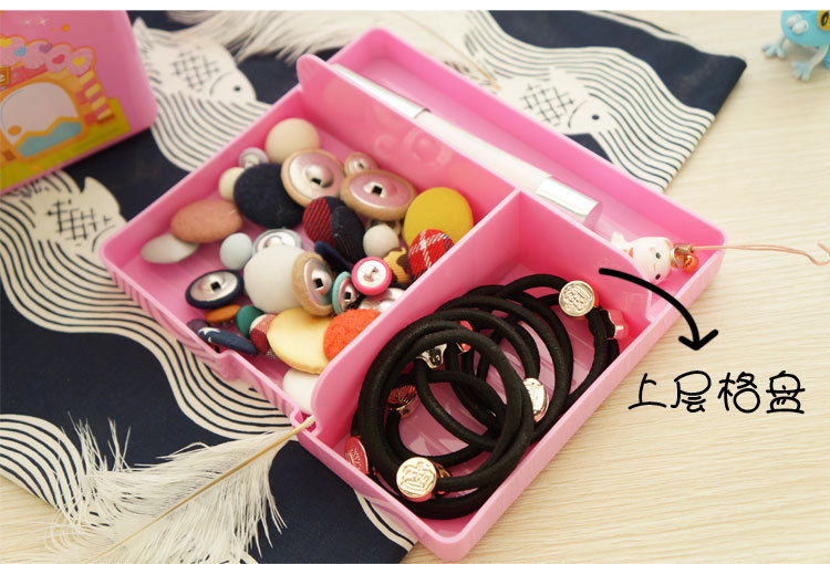 帮多-儿童卡通玩具收纳箱方形小号药箱储物箱整理盒详情12