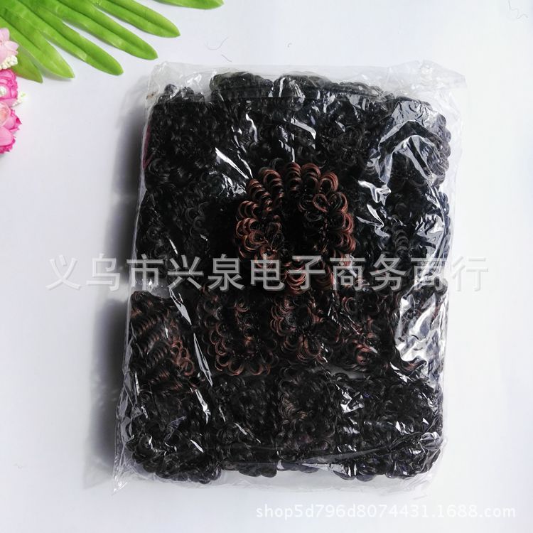 【1-7 Zones 】 Large wigs 20 per pack, large wig loops, hair loops, realistic headwear, fiber hair accessories, best-selling products, Yiwu accessories wholesale pic 1