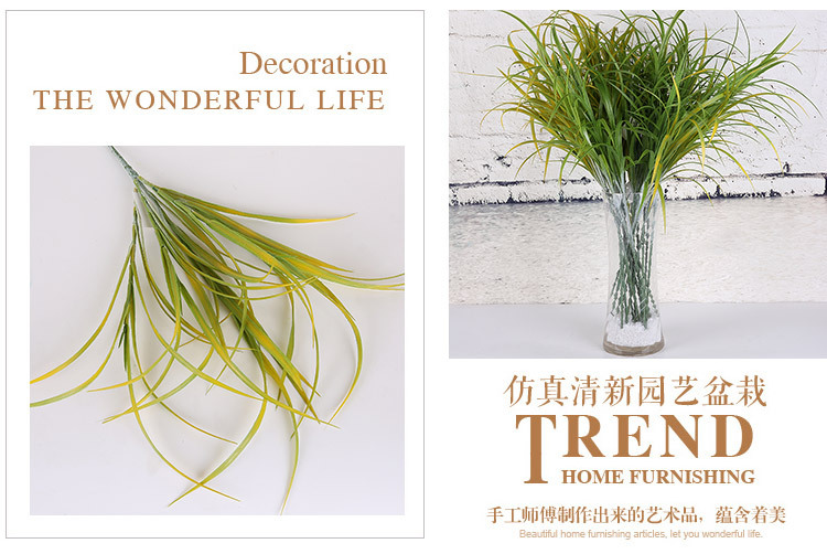 仿真植物壁挂仿真短五头朱朱草植物墙装饰挂篮藤条仿真花假花绿植详情9