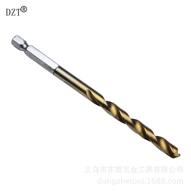 13pc high-speed steel titanium-coated twist drill bits/hexagonal handle drill bits/electric drill bits 1.5-6.5mm thin plate drill bits pic 7