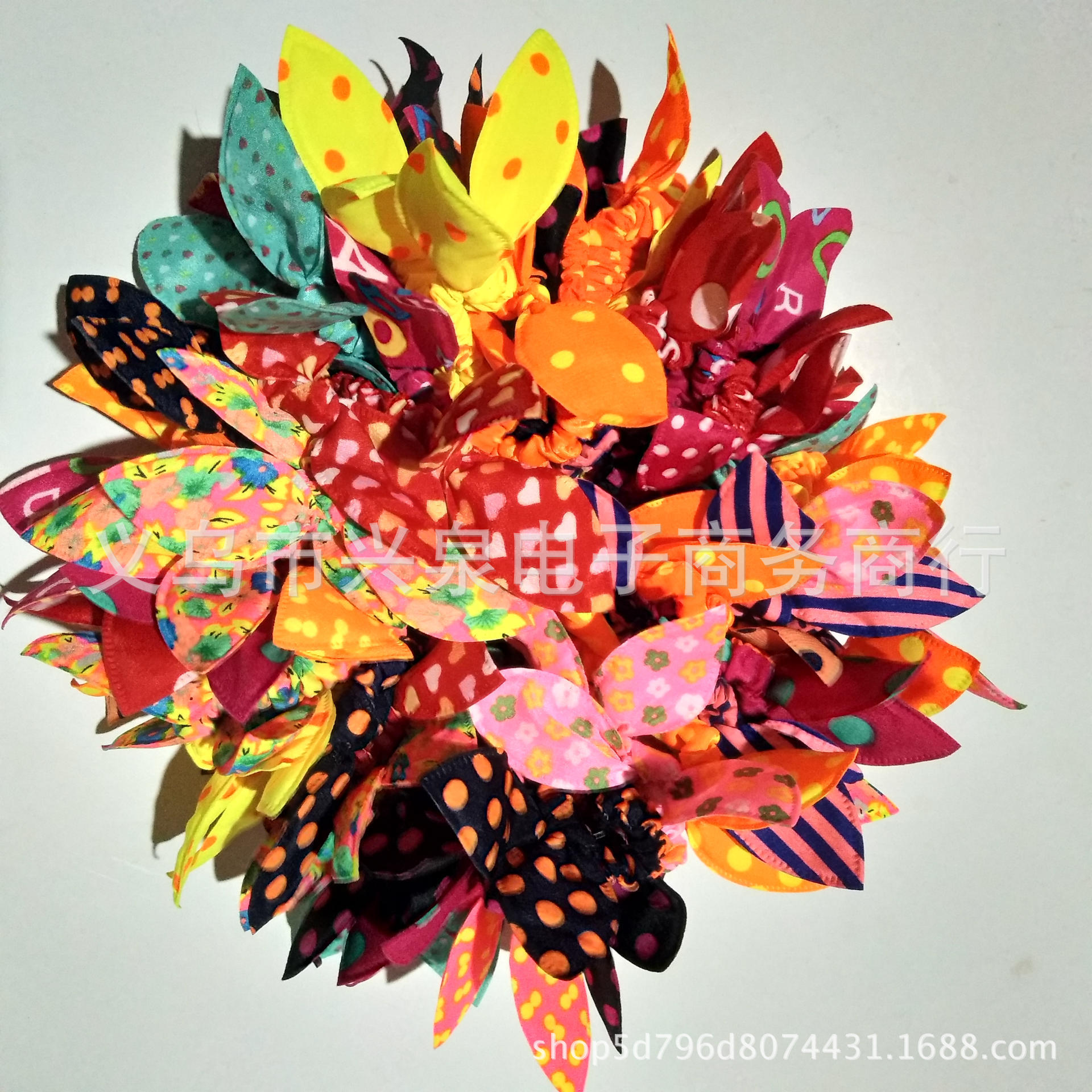 No. 17 Rabbit Ears 100/ String of Korean-style hair accessories, cute little rabbit ears hair band, 1 yuan, 2 yuan store, department store, direct supply, wholesale of No. 17 hair accessories, headwear, hair ties, and hair bands pic 1