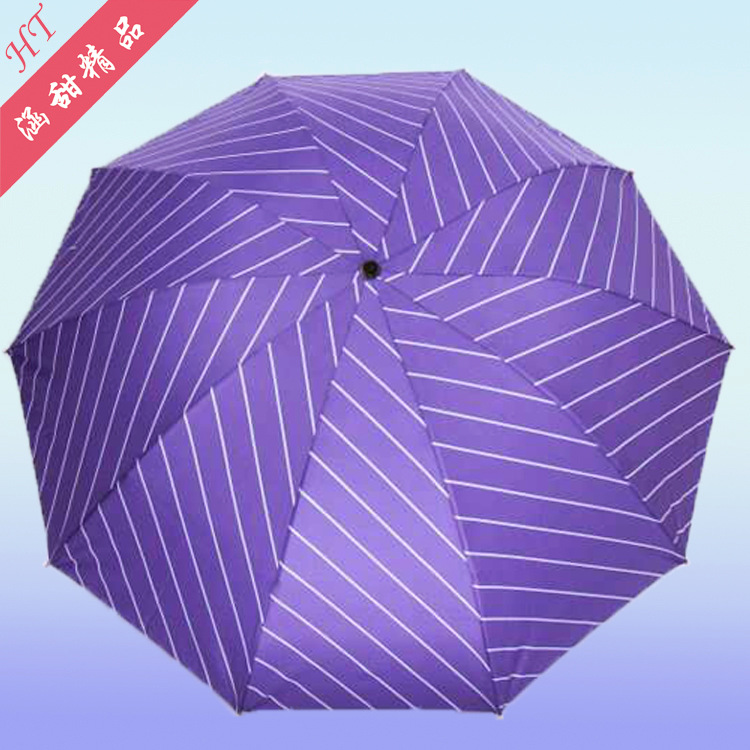 Factory wholesale three-fold 10-bone enlarged black rubber umbrellas, fashionable striped checkered umbrellas, UV-resistant sun umbrellas pic 23