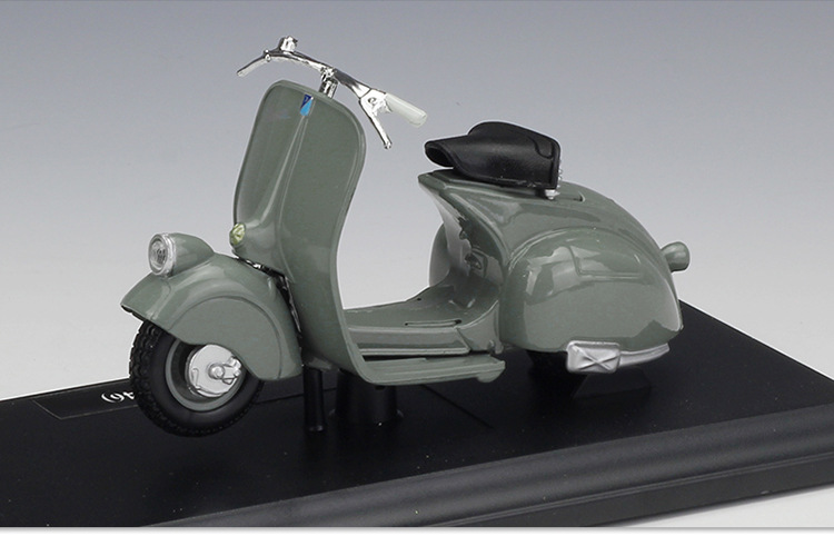 1:18Vespa 维斯帕踏板车摩托车仿真合金模型复古摩托车玩具车详情13