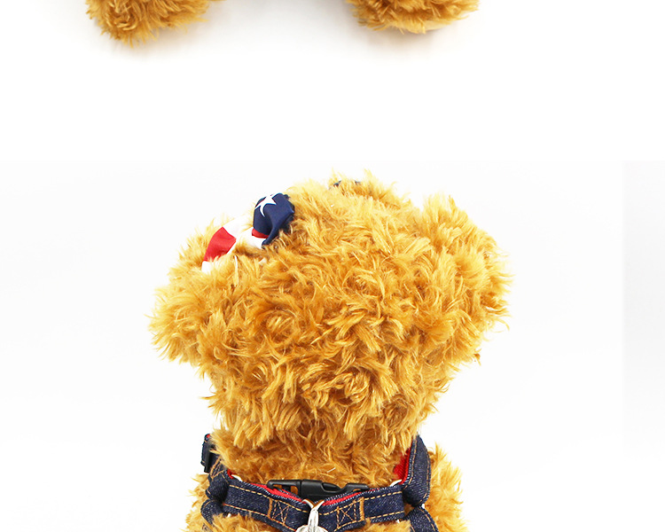 【3-70 pounds 】 Pet leash, dog leash, collar, cat and dog denim chest and shoulder strap set, pet supplies pic 23