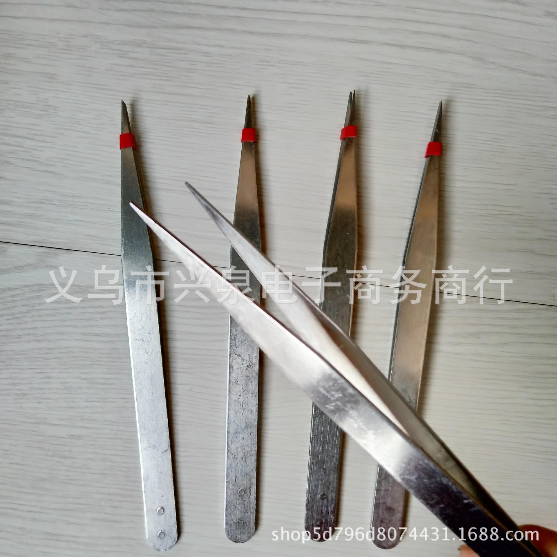 【 Zone 1-10 】 Large straight-head tweezers 10/ 100 per piece 2000 per box, one-yuan tweezers 16 cm stainless steel tweezers, finger pliers, pointed straight-head tweezers, one-yuan small commodity wholesale pic 8