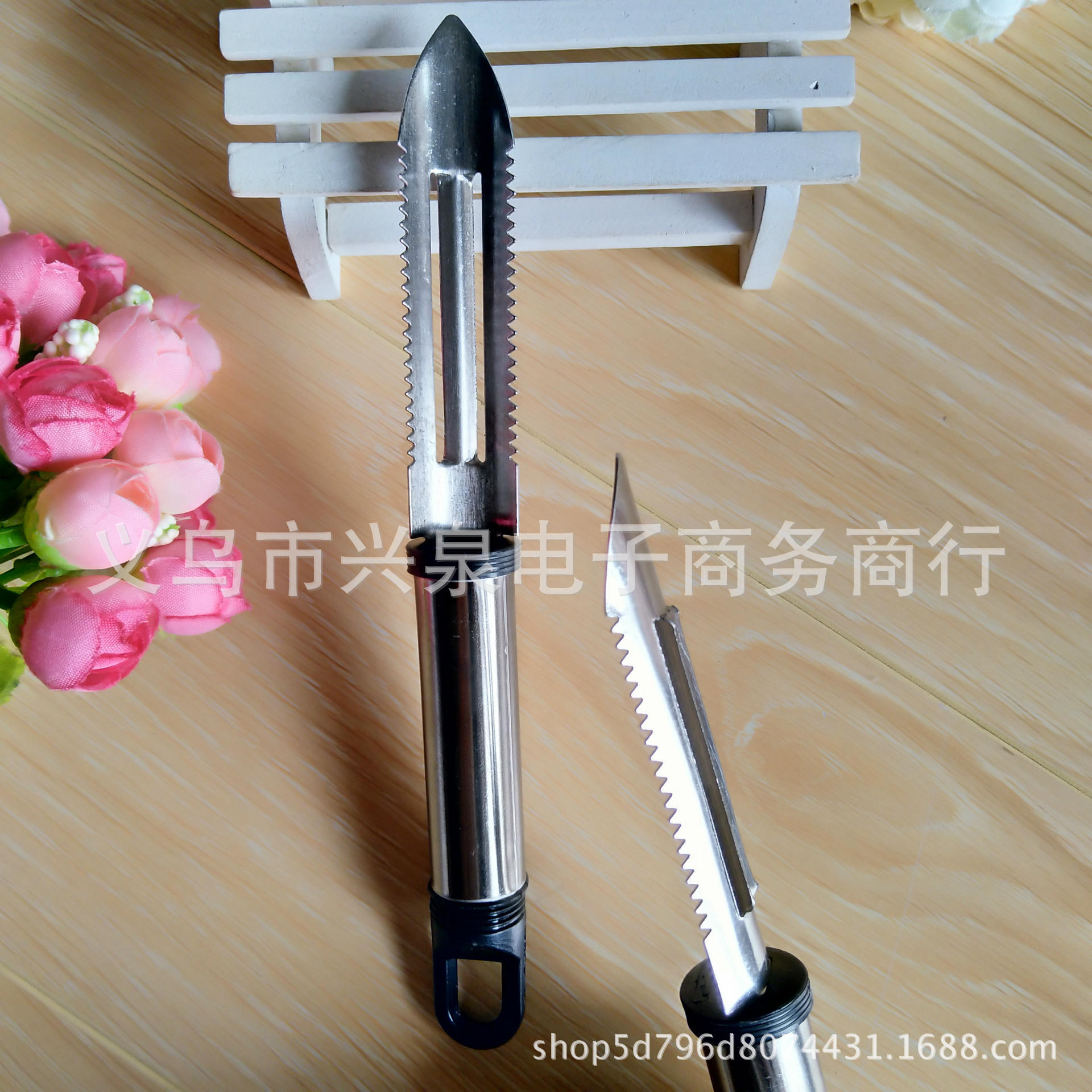 【 Zone 2-10 】 Steel handle pointed peeler 12/ pack 1200/ box fish scale peeling knife Peeler pointed peeler fish scale knife one yuan department store wholesale pic 6