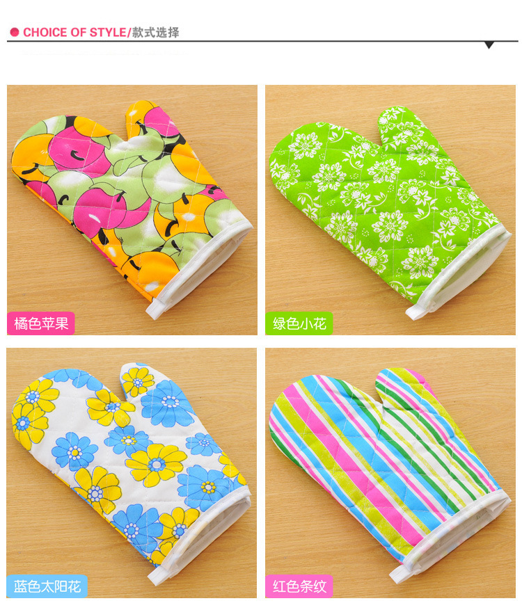 微波炉烤箱专用 厨房烘焙用的加厚耐高温防热防烫隔热手套批发详情7