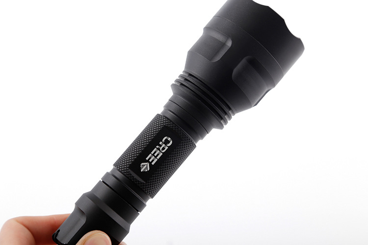 Hunter Tiger c8 led flashlight, strong light charging, waterproof, high-power outdoor flashlight, bicycle logo pic 22