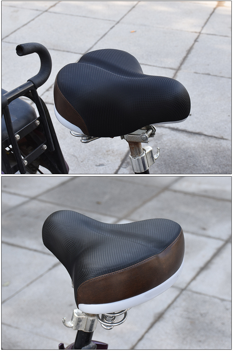 Electric vehicle seat cushion, bicycle seat, load-bearing king, enlarged saddle, thickened seat, pressure-resistant iron shell seat cushion accessories pic 11
