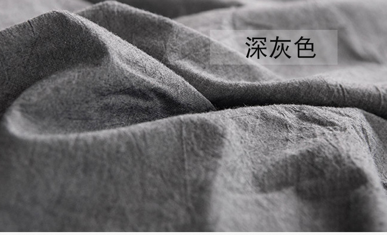 全棉色织水洗棉布料 纯棉素色纯色家纺四件套床单床笠布批发利达详情24