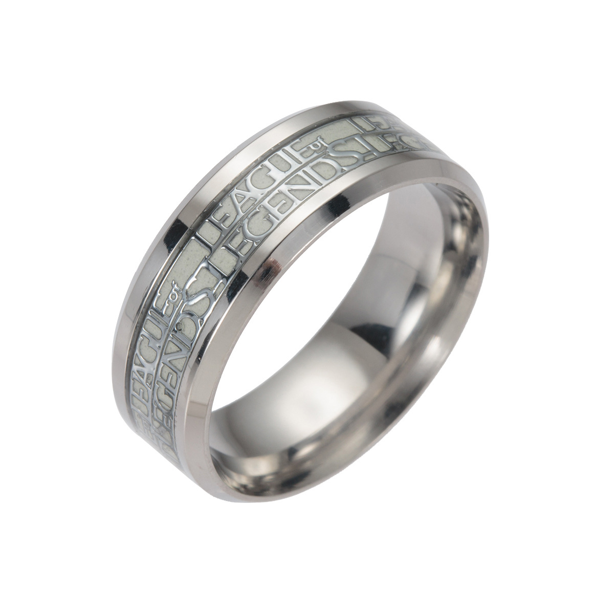 League of Legends peripheral fluorescent rings, LOL stainless steel rings, fashionable rings, titanium steel jewelry, fan souvenirs pic 24