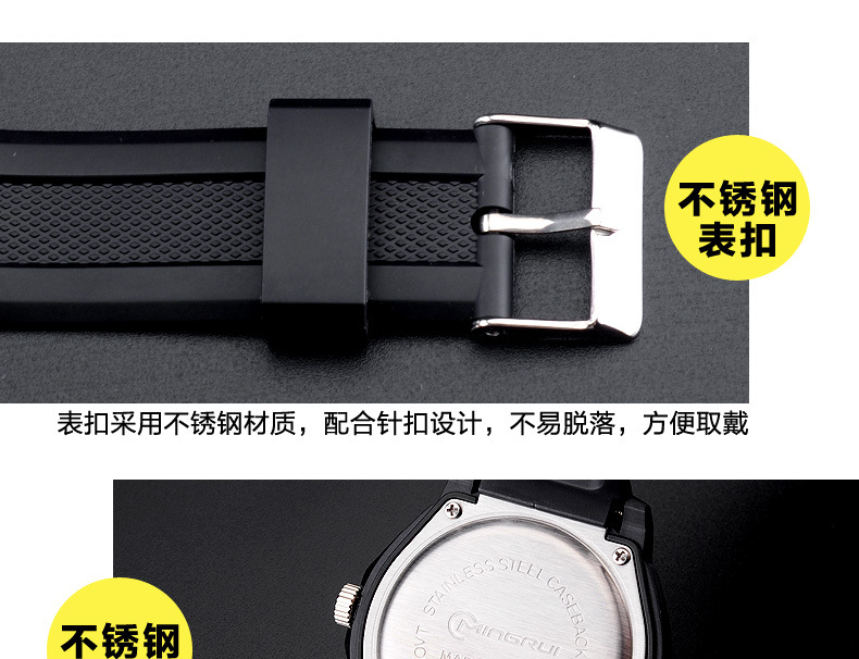 Mingrui, a popular brand manufacturer, offers sports luminescent waterproof electronic watches for boys, quartz watches for middle school students, and e-commerce distribution for girls pic 17