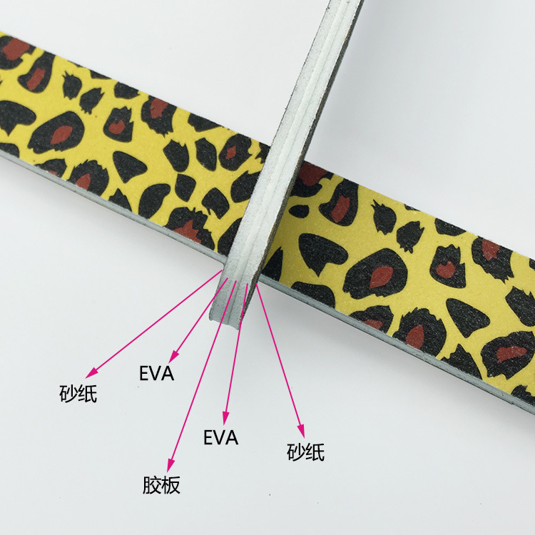 Cross-border in-stock nail file nail tips, color-printed mini nail files, double-sided printed grinding strips, 9cm pic 12
