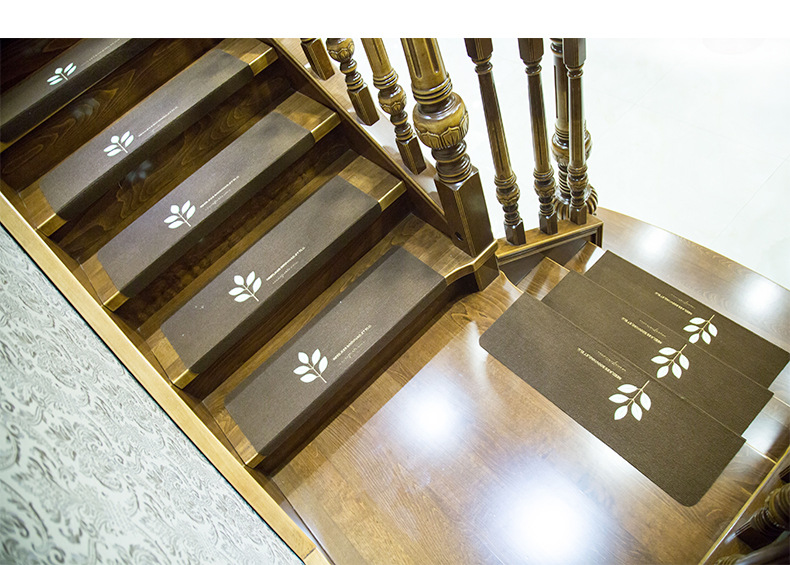 Self-adhesive stair treads without glue, home stair MATS, solid wood floor anti-slip and silent foot MATS, luminous pic 23