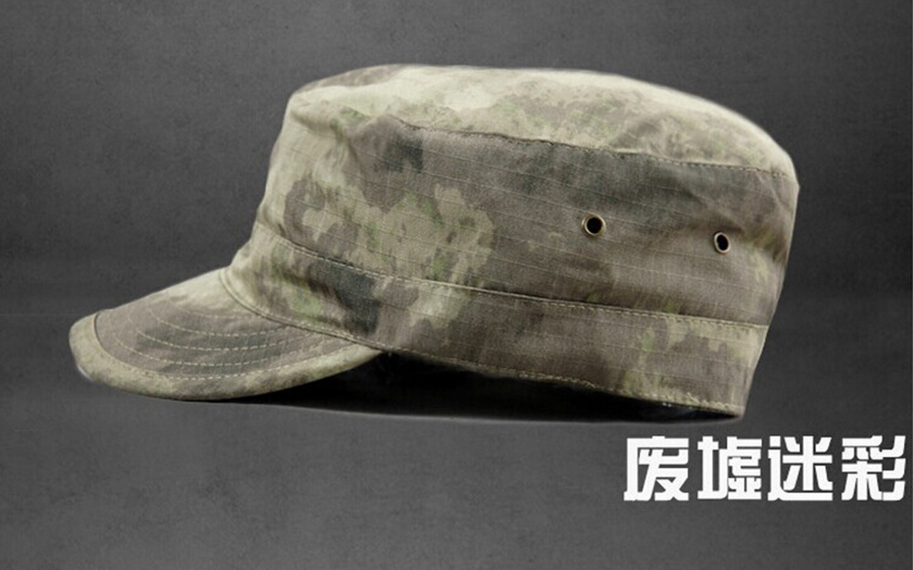 Dinghong Military Enthusiast Outdoor camouflage flat top hat, male special forces soldier Penney hat, soldier cap, combat cap, training cap, female pic 3