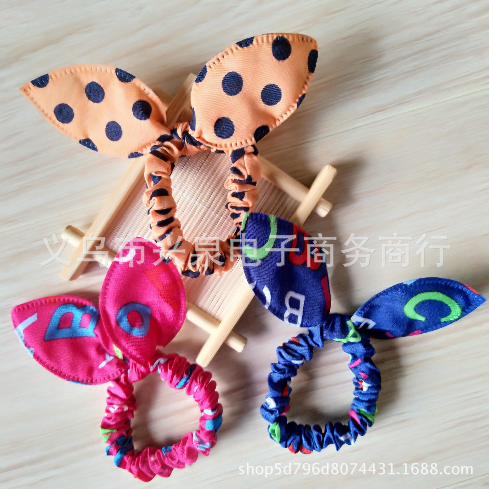 No. 17 Rabbit Ears 100/ String of Korean-style hair accessories, cute little rabbit ears hair band, 1 yuan, 2 yuan store, department store, direct supply, wholesale of No. 17 hair accessories, headwear, hair ties, and hair bands pic 5