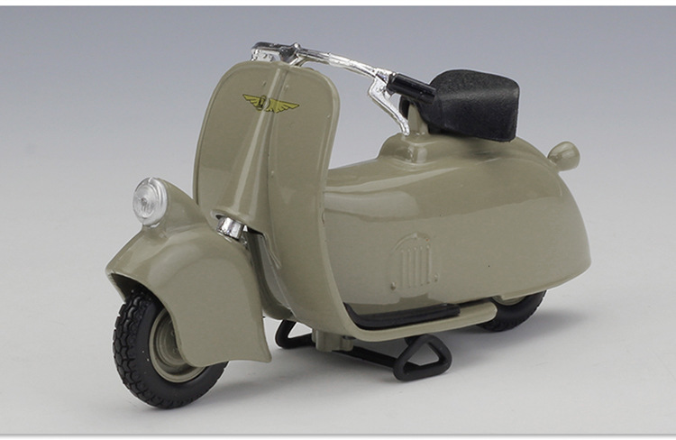 1:18Vespa 维斯帕踏板车摩托车仿真合金模型复古摩托车玩具车详情25