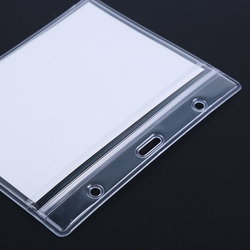 Wholesale supply of B7 frosted waterproof cover, single-layer 40C transparent pvc work ID card holder, name tag and document protection cover pic 18