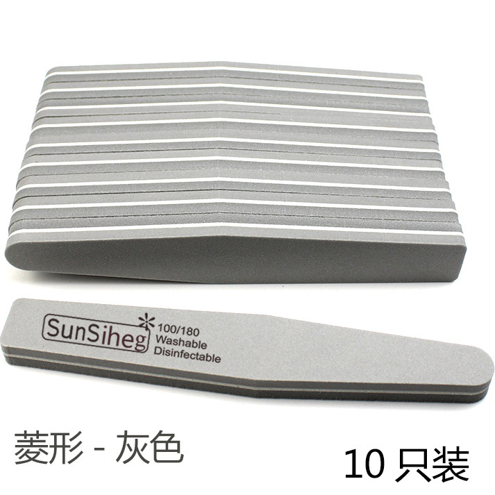 NAIL FILES Cross-border Stock Nail Tools diamond-shaped sponge rubbing strips High elastic cotton Double-sided abrasive nail files pic 12