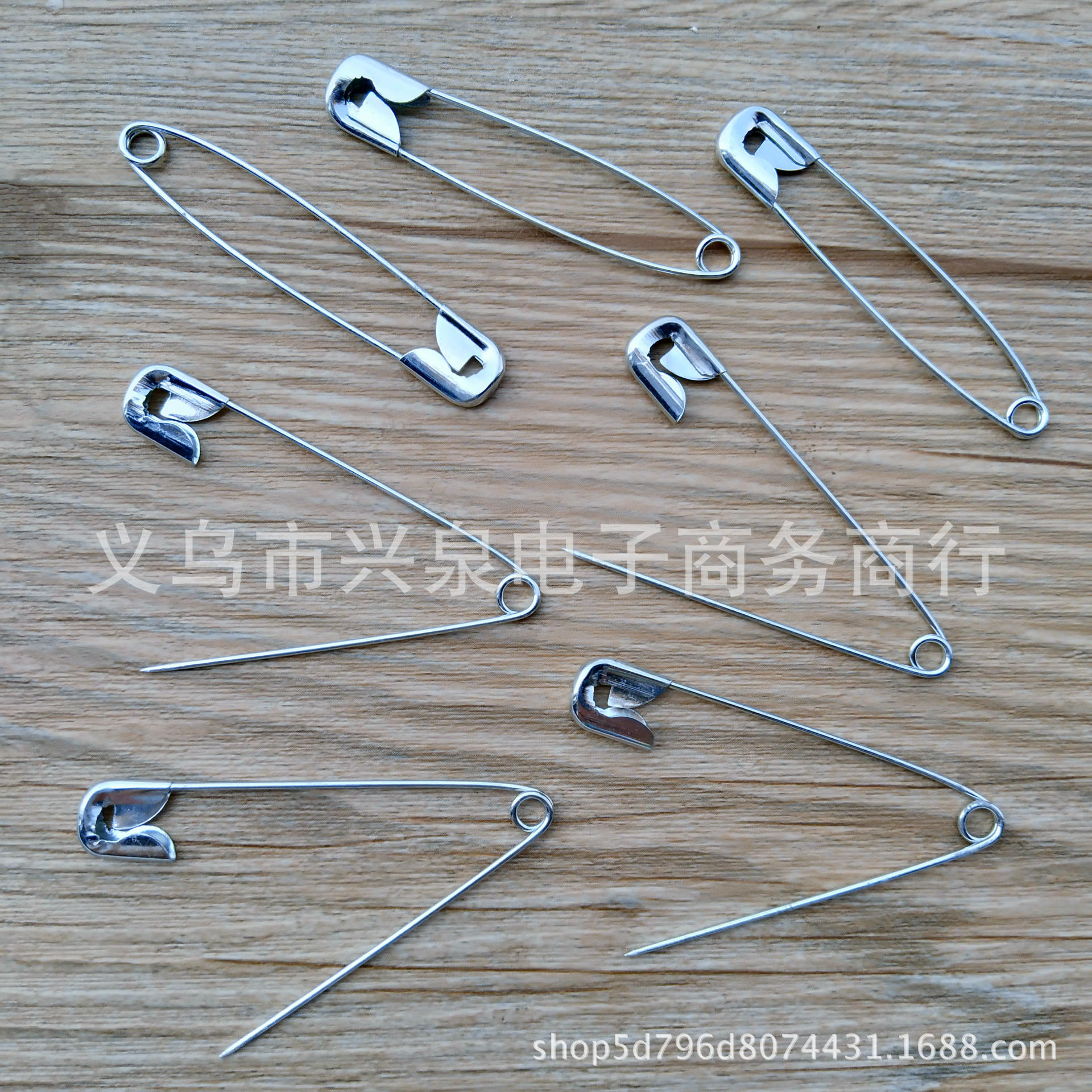 【 Zone 1-10 】 No. 3 pins 50 per box 2000 per case No. 3 pins Paperclip Large Safety pins Office pins Yiwu one-yuan supply special batch pic 3