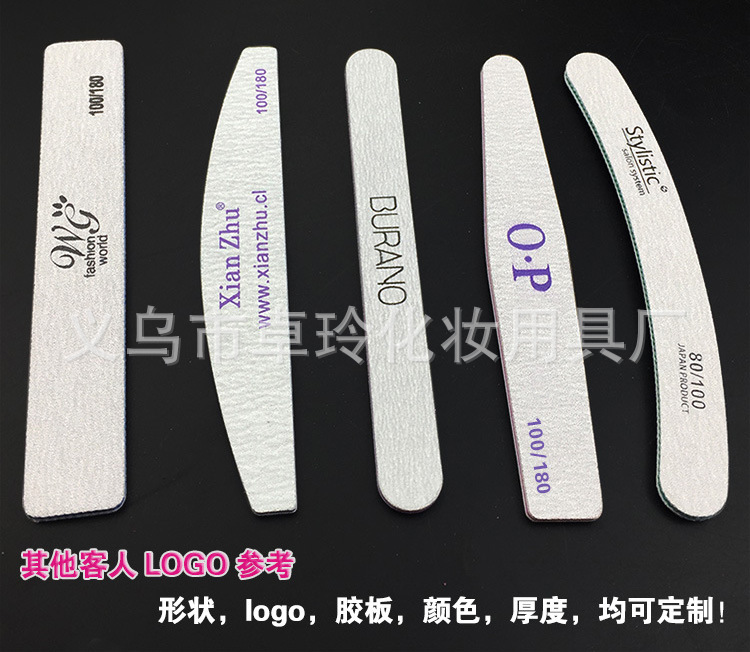 Wholesale 100/180 nail files, nail trimming and sanding strips, double-sided sanding nail tools pic 9