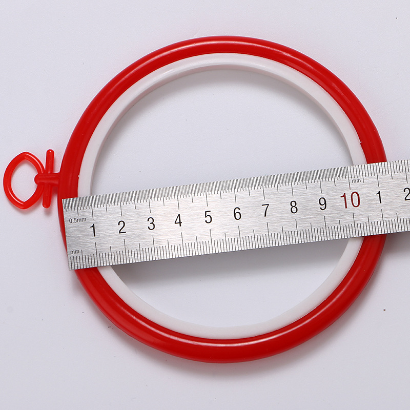 Embroidery machine accessories: Middle adjustable flower stand, round embroidery frame, embroidery stretch, candy-colored ABS plastic square embroidery ring pic 68