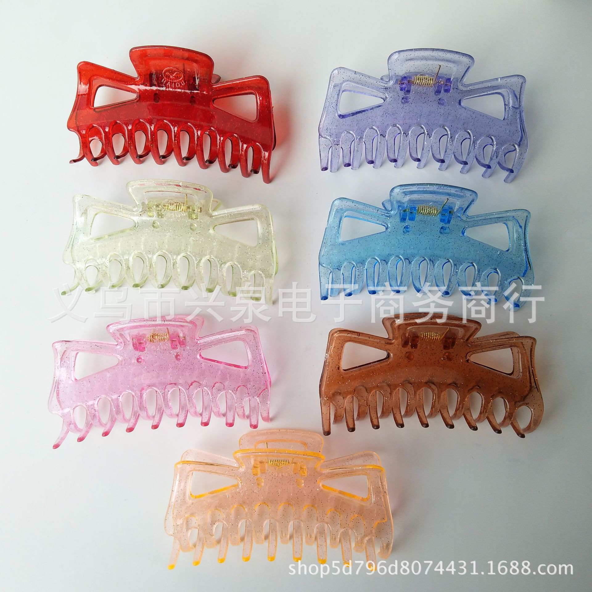 【1-7 Zones 】 One 9-prong clip, 1,440 large grippers, multi-color mixed 9-prong hair clip grippers, 1-yuan store accessories wholesale, Yiwu Department Store wholesale pic 8