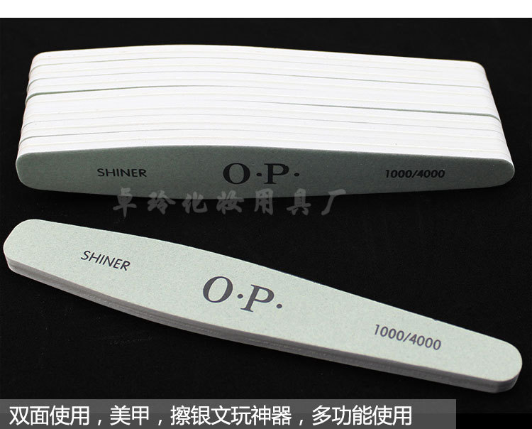 Factory direct sales of nail polish strips, teardrop-shaped super polish strips, green and white silver polishing rods pic 4