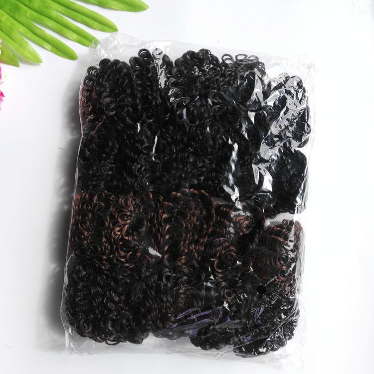 【1-7 Zones 】 Large wigs 20 per pack, large wig loops, hair loops, realistic headwear, fiber hair accessories, best-selling products, Yiwu accessories wholesale pic 2