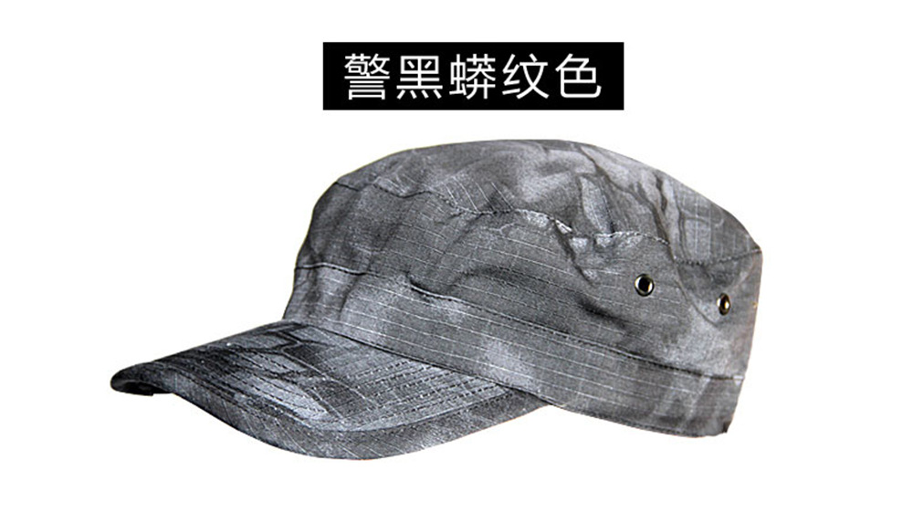 Dinghong Military Enthusiast Outdoor camouflage flat top hat, male special forces soldier Penney hat, soldier cap, combat cap, training cap, female pic 15