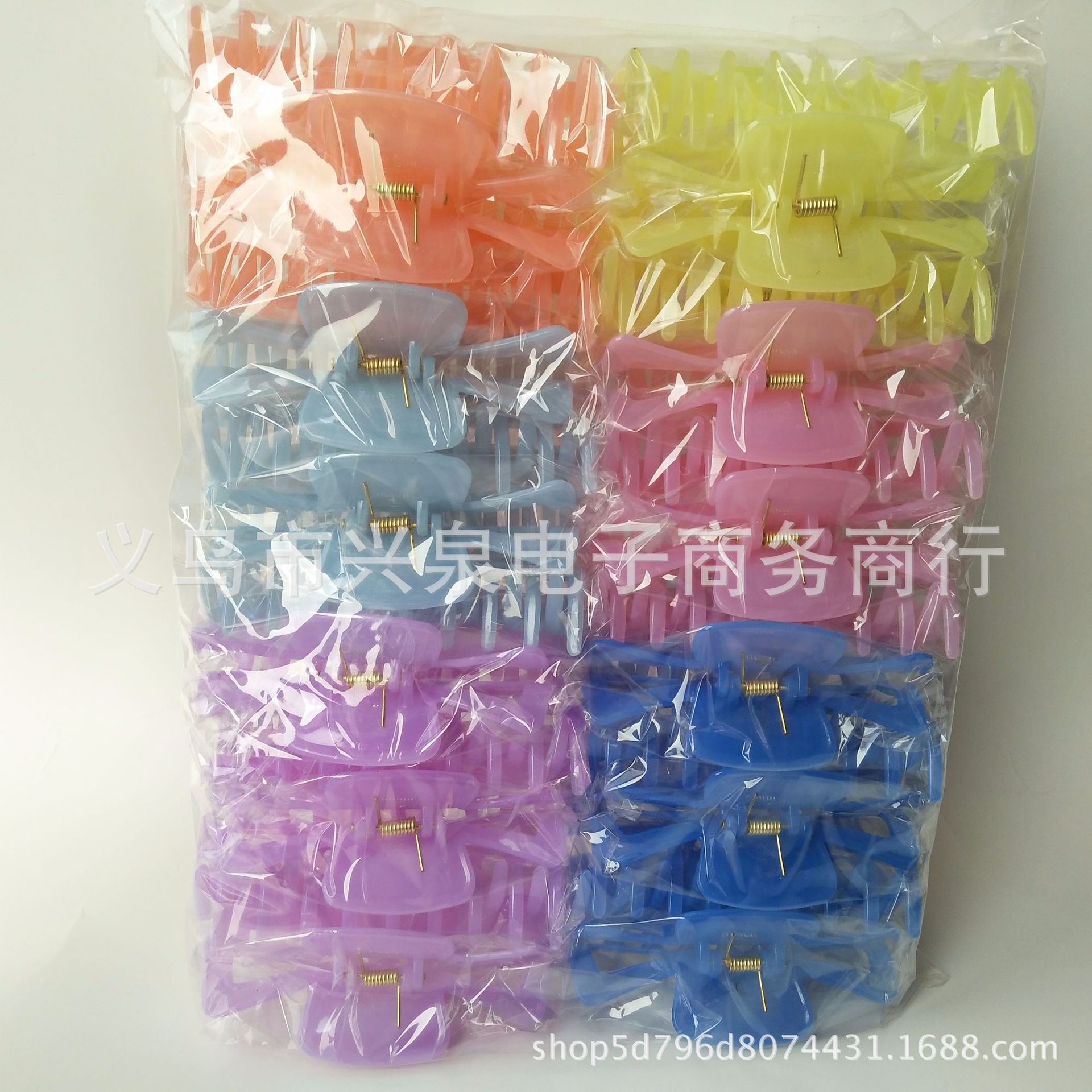 【1-7 Zones 】 One 9-prong clip, 1,440 large grippers, multi-color mixed 9-prong hair clip grippers, 1-yuan store accessories wholesale, Yiwu Department Store wholesale pic 3