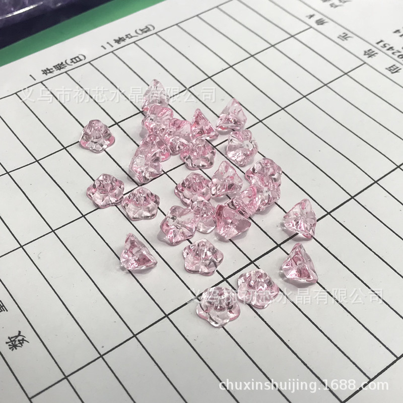 Quality Czech glass 6*8mm wax apple small morning glory diy accessory, flower center small flower, ancient-style material pack pic 3