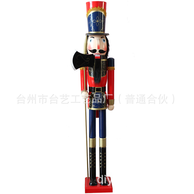 Large nutcracker 150CM in stock, soldier puppet 1.5m, hotel Christmas decorative handicrafts and ornaments pic 11