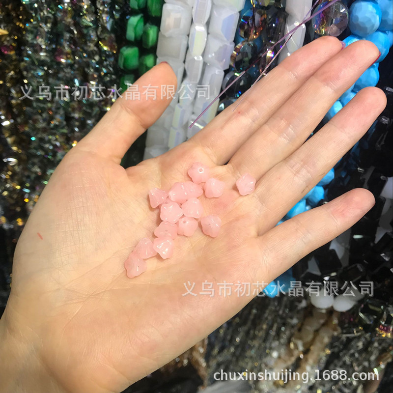 Quality Czech glass 6*8mm wax apple small morning glory diy accessory, flower center small flower, ancient-style material pack pic 17