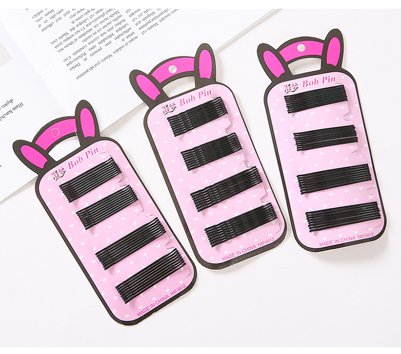 Wholesale of Qiyue Classic black straight clips, durable lacquered hair clips, braided hair clips, broken hair bangs clips and side clips pic 21