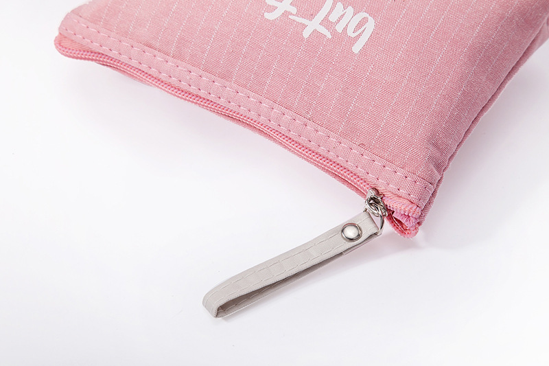 New portable English letter women's zipper makeup bag, travel toiletries storage bag and coin purse pic 13