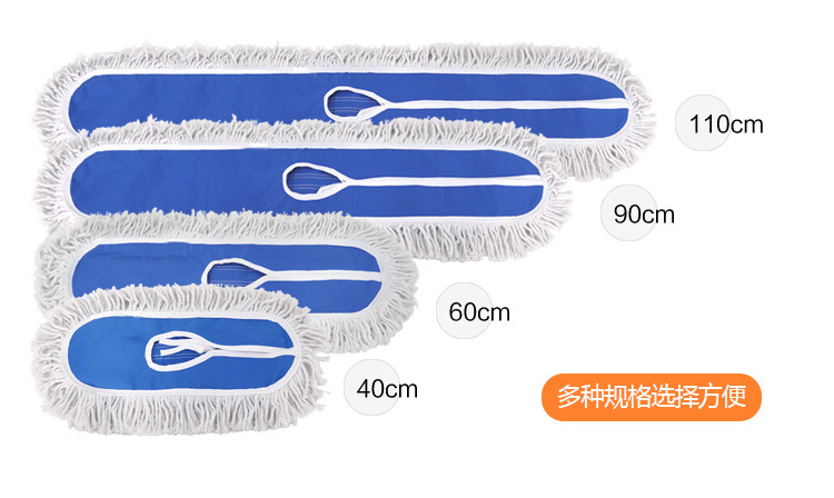 Hotel, school, household cotton thread mop, tile, large-sized mop, cloth, flat mop, floor-cleaning, large dust mop, cotton yarn mop pic 3