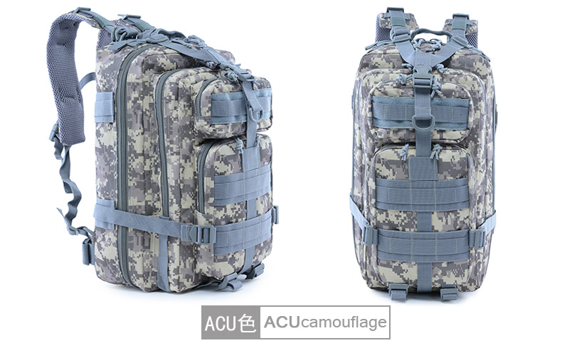 Yitu Tactical Camouflage Bag Outdoor Camping Backpack Double-Shoulder Military Enthusiast Bag New Upgraded Version 3P Backpack wholesale pic 24