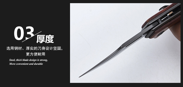 Upgraded outdoor folding knife X62 claw knife, camping self-defense portable small straight multi-functional claw knife, fruit knife pic 6