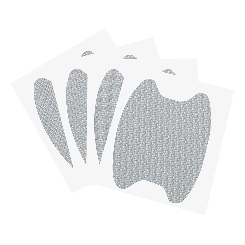 Cross-border EBAY handle stickers for car door handles, car stickers, protective films, carbon fiber wrist car stickers, 4 pieces pic 3