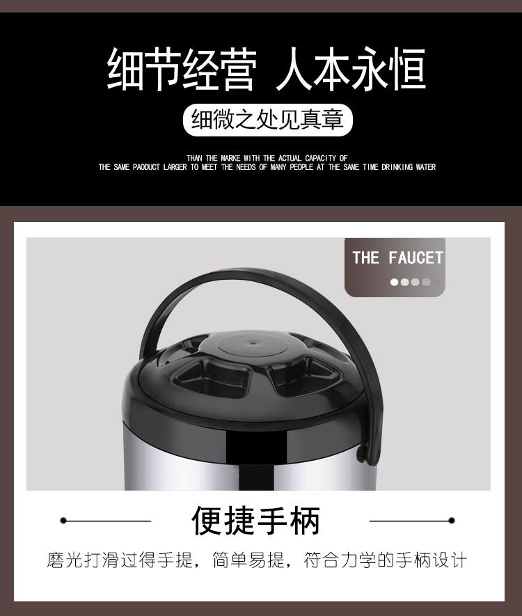 Wholesale of Lianmei commercial 304 stainless steel milk tea buckets, insulated buckets, double-layer plastic coffee soy milk buckets and breakfast buckets pic 12