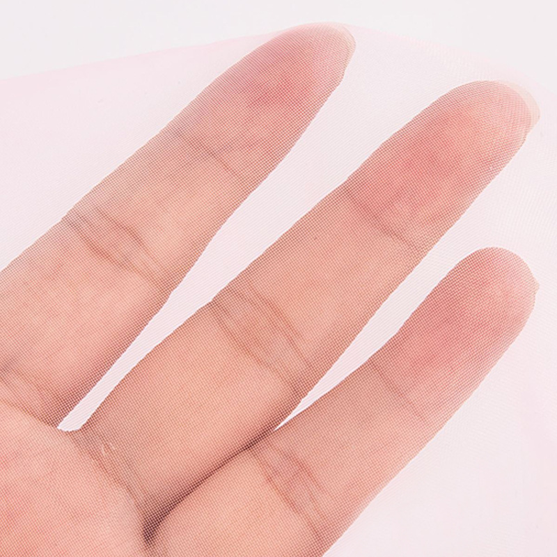 50加密欧根纱面料礼盒包装袋蝴蝶结丝巾绣花布透明纱婚纱礼服面详情3