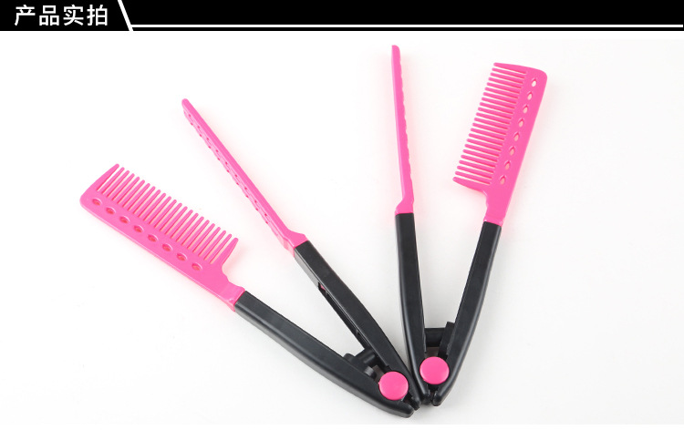 Folding small combs, V-shaped splint combs, portable travel combs, plastic straightening combs, spring folding combs are in stock for wholesale pic 8