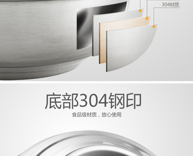 乐氏铂金不304碗双层隔热防烫白金汤碗 中式儿童饭碗 限时免邮详情3