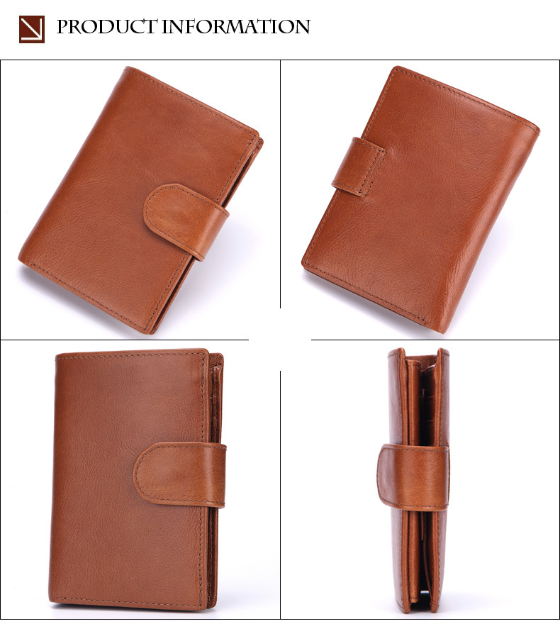 跨境男士短款真皮钱包复古零钱夹头层牛皮竖款卡包大容量详情18