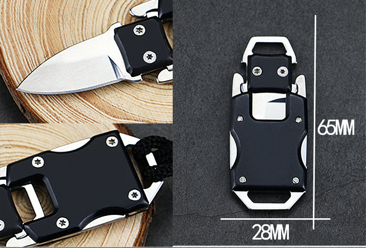 Transformers Mini Knife EDC Portable folding knife keychain knife outdoor survival self-defense knife pic 4