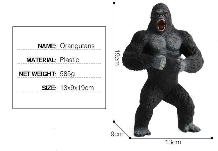 跨境外贸仿真科教动物模型黑猩猩野生猩猩玩具动植物仿真教具详情18