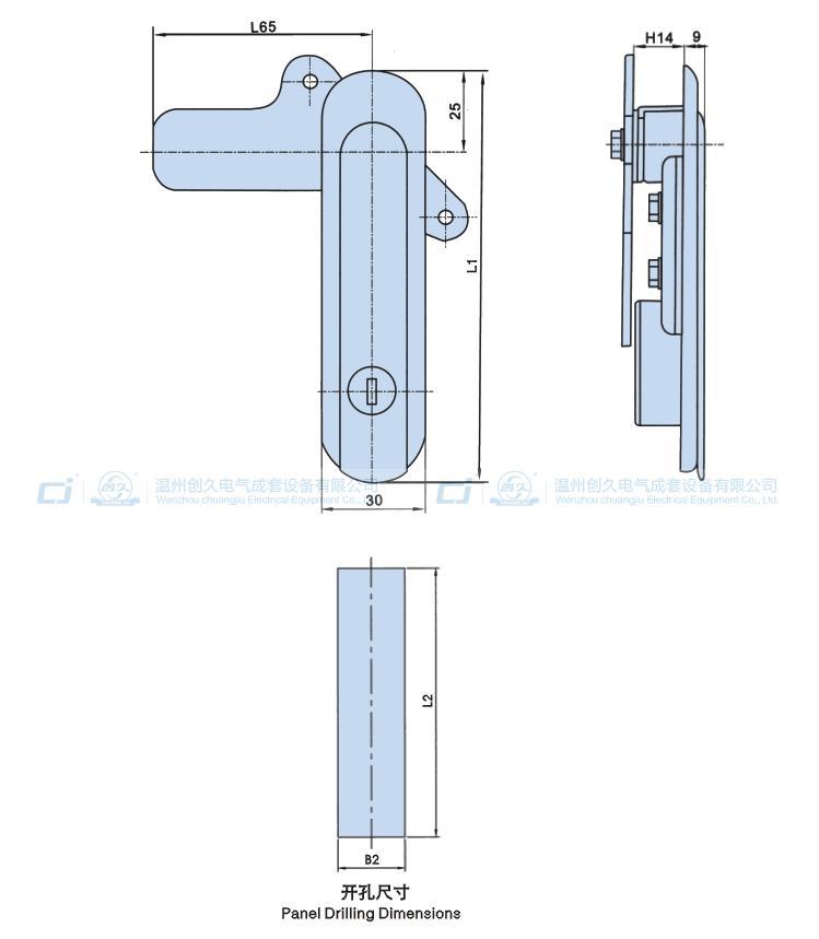 Haitan Locks AB401 Mechanical Box Lock, Equipment Door lock AB403 Electrical Cabinet Box Lock, Distribution Box Lock AB402 pic 6