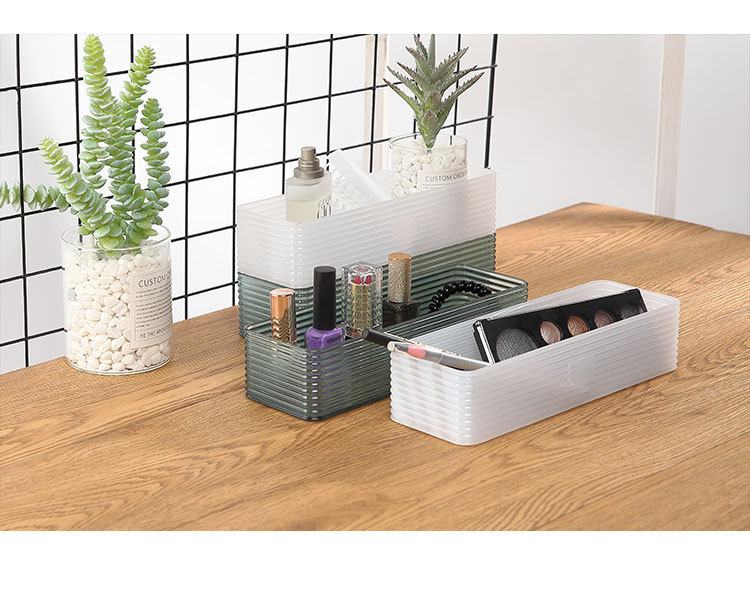加工定制 家用化妆品首饰收纳盒塑料盒子桌面杂物收纳盒整理盒详情3